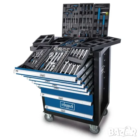 Количка с инструменти 263 части Scheppach TW1000