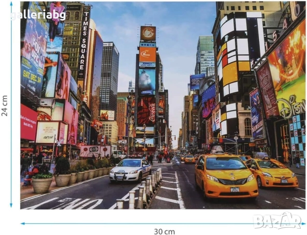 1000 части! Пъзел Time Square, New York (Таймс Скуеър,Ню Йорк), снимка 2 - Игри и пъзели - 40652944