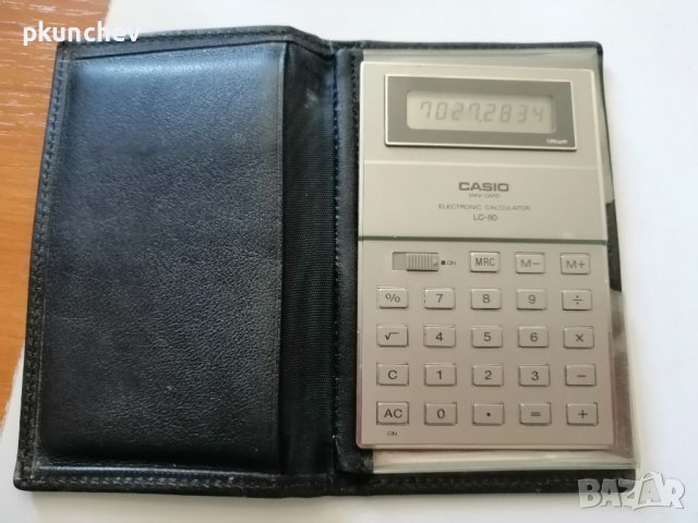 Рядък модел ретро калкулатор CASIO LC-80, снимка 3 - Антикварни и старинни предмети - 37559196