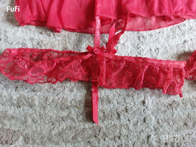 11 евро, нова нощничка с жартиери, 85 Д, с подплънки, марка Censored , снимка 4 - Бельо - 54239105