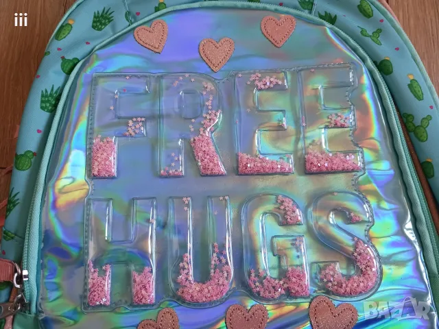 Нова ученическа анатомична раница S. Cool Light - Free Hugs, снимка 5 - Раници - 56116672