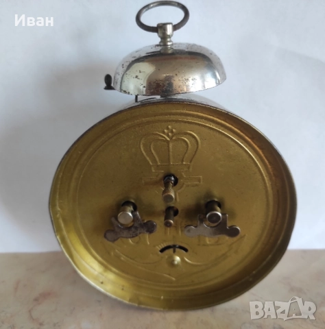 Работещ стар немски будилник от началото на миналия век, снимка 2 - Колекции - 51810088
