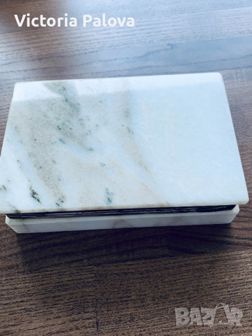 Мраморна кутийка за бижута, снимка 4 - Антикварни и старинни предмети - 36550430