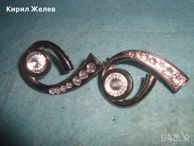 2 СРЕБРИСТИ МЕТАЛНИ АРТ АПЛИКАЦИИ с ФАСЕТИРАНИ КРИСТАЛИ 27405, снимка 5 - Други - 35100850