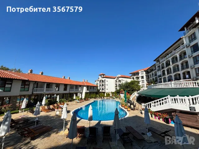 Двустаен апартамент с панорамна морска гледка в Triumph Holiday Village, Свети Влас , снимка 15 - Апартаменти - 55833272