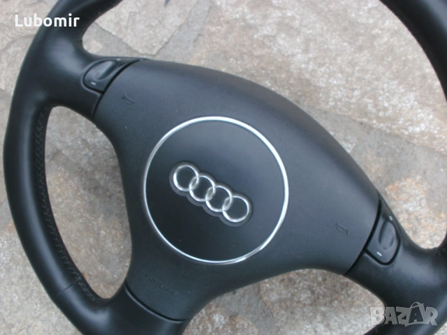 Волан с айр-бег - трилъчев, кожен, оригинален Audi A3,A4,A6,A8 !, снимка 5 - Аксесоари и консумативи - 54208292