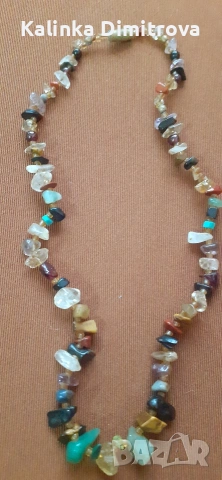 Колие с полускъпоценни камъни., снимка 2 - Колиета, медальони, синджири - 53217932