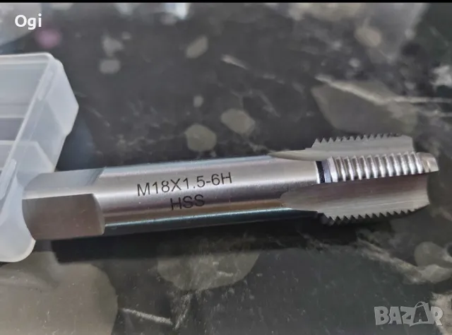 Метчик ръчен  М18х1.5-6H HSS, снимка 2 - Стругове - 49802336