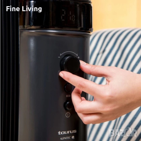 Маслен радиатор Taurus Agadir Malbork 1500W/2500W– мощно отопление с ECO режим, програмируем таймер , снимка 3 - Радиатори - 52096987