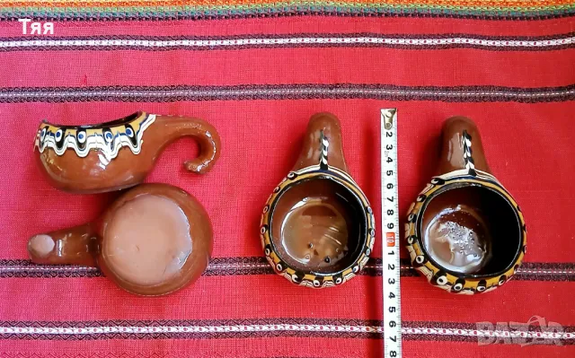 Троянска керамика фруктиера с кратунки , снимка 4 - Антикварни и старинни предмети - 50152347