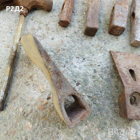 Стара брадва тесла и чукове, снимка 3 - Други ценни предмети - 54159472
