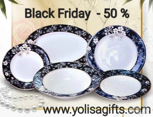 🖤Сервизи за хранене✨ BLACK FRIDAY лукс от Y o L i S a Порцелан за ценители! ✨🖤