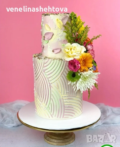 Шаблон стенсил полукръгове декорация на торта кекс скрапбукинг дърво, снимка 3 - Други - 52575074