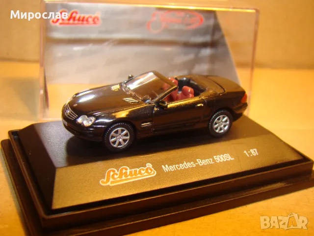 SCHUCO H0 1/87 МERCRDEC BENZ 500 SL МОДЕЛ КОЛИЧКА, снимка 2 - Колекции - 48556922
