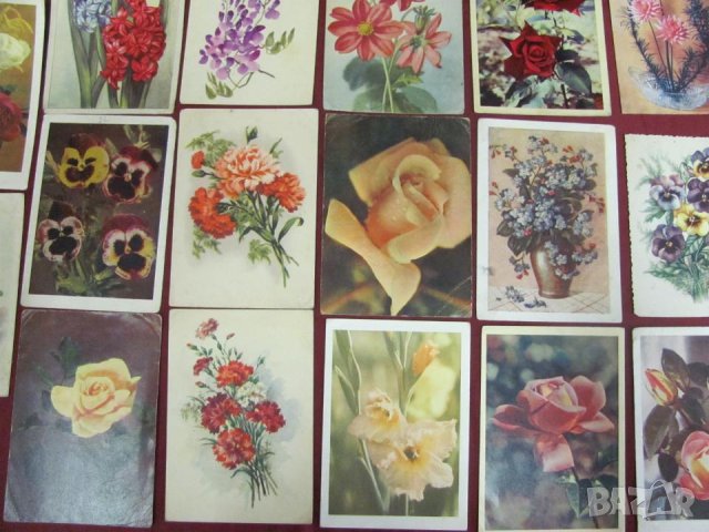 Пощенски Картички с Цветя, снимка 3 - Филателия - 42339573