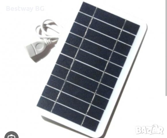Соларен панел с USB, гъвкав, 2 W, за смартфони соларен панел USB гъвкав, снимка 2 - Къмпинг осветление - 40070495
