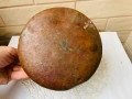 Красива медна кашпа с 2 дръжки от Англия с алое вера, снимка 8