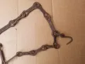 Стара верига за огнище от ковано желязо , здрава, снимка 2