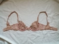 70А кокетен прозрачен дантелен сутиен в розов цвят, снимка 13