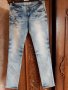 Дънки ELEVEN JEANS с Бродерия и Паети декорация НОВИ,избелени ефекти-уникален модел, снимка 2