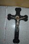 Стоманен старинен кръст разпятие религия Исус , снимка 4