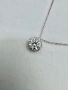 Сребърно колие с мойсанит (диамант) 1 карат, снимка 12