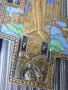 24см Царска Русия/стар православен руски кръст-разпятие/бронзова икона с емайл, снимка 4