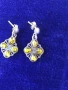 Винтидж сребърни обеците с кехлибар, снимка 2