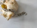 Сребърна гривна с ахат 950, снимка 3
