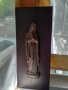 Богородица пано от чугун статуя икона статуетка масивна, снимка 1 - Антикварни и старинни предмети - 37145895