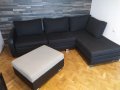 Продавам разтегателен диван с лежанка+табуретка/скрин, снимка 1 - Дивани и мека мебел - 40839866