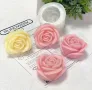 3 D роза пъпка Силиконов молд форма за свещи гипс сапун фондан за декорация на торта , снимка 2