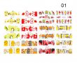 BN 12 ВИДА ПЛОДОВЕ МИКС  слайдер татос ваденки водни стикери за нокти маникюр, снимка 2
