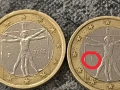 Италия 1 евро 2002 с грешка в буква R, снимка 1