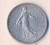 Франция стар сребърен франк 1918 година, снимка 2