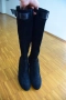 Чисто нови дамски кожени ботуши от Италия, велур, снимка 3