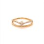 Златен дамски пръстен 1,41гр. размер:57 14кр. проба:585 модел:16488-5, снимка 1 - Пръстени - 40747767