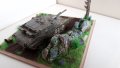 Диорама - Military diorama muddy road & tank D1 Scale 1/34-1/39, снимка 4