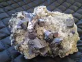 №147,Кварц,Кварцова друза,Кварц със сфалерит,галенит,доломит и хлорит,Кристали,Минерали,Родопи,, снимка 1
