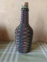 стара плетена бутилка, снимка 2