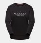 Дамска памучна блуза Mammut Core ML Crew, черна, размер М и XL, снимка 1 - Блузи с дълъг ръкав и пуловери - 42355146