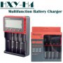 Универсално зарядно устройство за 4 бр акумулаторни батерии  18650 14500 26650 16340 ААА АА Li-Ion, снимка 2