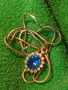 ПОСРЕБРЕНИ МЕДАЛЬОН и ЛАНЧЕ КОЛИЕ БЛАГОРОДНА СТОМАНА с ЮВЕЛИРНО ФАСЕТИРАН СИН и БЯЛ ЦИРКОН 49781, снимка 14