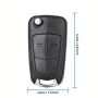 Кутийка за ключ с 2 бутона за OPEL/Vauxhall  Astra H, Zafira B, Corsa D, 2 бутона и острие, снимка 4