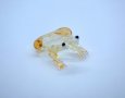 Стъклено сувенирче прозрачна жабка-08