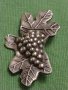 Метална брошка Грозд върху листо пластика много красив дизайн 26236, снимка 6