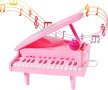 Бебешко многофункционално пиано с микрофон / Бебешки образователен музикален инструмент, снимка 1 - Музикални играчки - 42549672