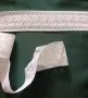 Бяла дантела еластична ликра, коприна , снимка 2