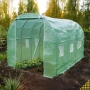 Резервно покривало за оранжерия 3x2x2м – Армирано UV , с цип и прозорци (без рамка), снимка 9