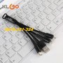 Качествен удобен кабел KLGO 3в1 – Type-C, MicroUSB и iPhone samsung huawei, снимка 5